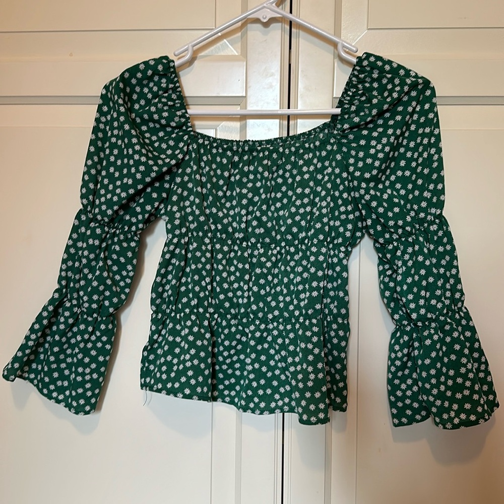 Green women’s blouse